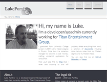 Tablet Screenshot of lukepomfrey.org